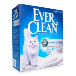 2x10l Ever Clean® Total Cover Klonterende Kattenbakvulling Parfumvrij Kat
