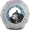 Donut Vorm Katten Bed Huis Huiskamer Slaapkamer, Kat Speelgoed Huisje Interactieve Zachte Kitten Opvouwbare Huis Pet Tunnel Speelgoed Bedje -Kattenvoer Verkoopwinkel 1108x1200