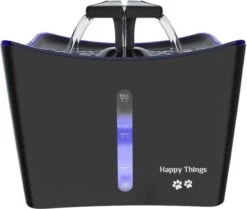 Happy Things® Drinkfontein Kat En Hond XL Kattenfontein 3Liter Met LED – 100% Geruisloos En 100% Kwaliteit – Waterfontein Kat – Verkoeling Hond/Kat – Dieren Drinkbakken – Waterdispenser