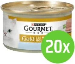 Gourmet Gold Mousse – Tonijn En Oceaan Vis – Kattenvoer – 20 X 85 G