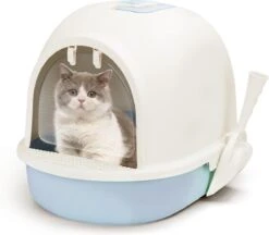 Nobleza 48WLQ – Kattenbak Met Kattenbakschep – 50.5×37.5×38 Cm – Blauw – S