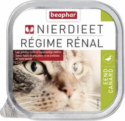 Beaphar Nierdieet Kat 100 G – Kattenvoer – 16 X Eend