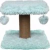 Topmast Krabpaal Fluffy Langhaar – Nairobi – Lichtblauw – 34 X 34 X 34 Cm – Krabpaal Voor Katten – Met Kattenspeeltjes – Duurzaam Sisal Touw -Kattenvoer Verkoopwinkel 1200x1179