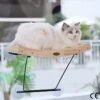 Onirique – Kattenhangmat – Katten Hangmat – Hangmat Voor Katten – Raamplek Voor Katten (42 X 30 X 6,5 Cm) – Kattenhangmat Met 2-in-1 Kattenkrabpaal – Massief Houten Frame – Ijzeren Houder En Krachtige Zuignap -Kattenvoer Verkoopwinkel 1200x1200 19