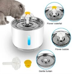 Foreverspeed Huisdier Waterfontein – Waterfontein Kat Filter – Huisdier Waterfontein – Waterfontein Kat En Hond – Dieren Drinkbakken – Geruisloos – Verkoeling Hond/kat – Dieren Drinkbak – Waterdispenser