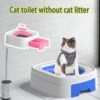 Nieuwste Kat Wc Wc Trainer, Herbruikbare Kattenbak Zonder Kattenbakvulling, Training Onderwijs Katten Urineren Plassen Wc Gereedschap -Kattenvoer Verkoopwinkel 1200x1200 59