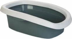 Stefanplast Sprint 10 – Kattenbak – Wit/Lichtblauw – 31x43x14 Cm