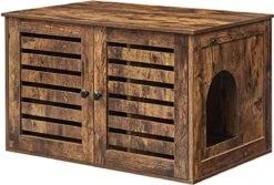 Kattenbak – Kattenhuis – Met Deuren – Vintage – Bruin