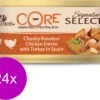 Wellness Core Signature Selects Chunky Kip/Kalkoen – Kattenvoer – 24 X 79 G