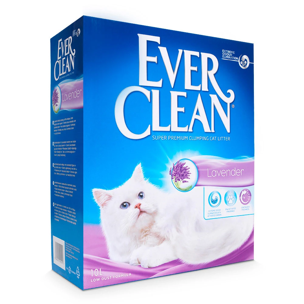Ever Clean® Lavender Klonterende Kattenbakvulling – 10 L 3 Ever Clean® Lavender Klonterende Kattenbakvulling – 10 L