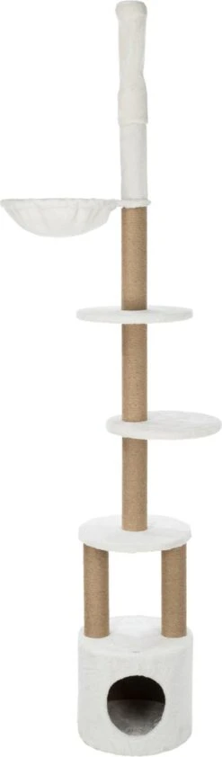 TRIXIE Kattenkrabpaal Aurelio 220-250 Cm Wit En Bruin