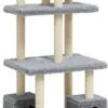 VidaXL Kattenmeubel Met Sisal Krabpalen 188 Cm Lichtgrijs -Kattenvoer Verkoopwinkel 442x1200