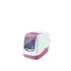 Savic Kattentoilet Nestor Earth 56 X 39 X 38.5 Cm – Kattenbak – Roze&Wit -Kattenvoer Verkoopwinkel 5411388722791 1