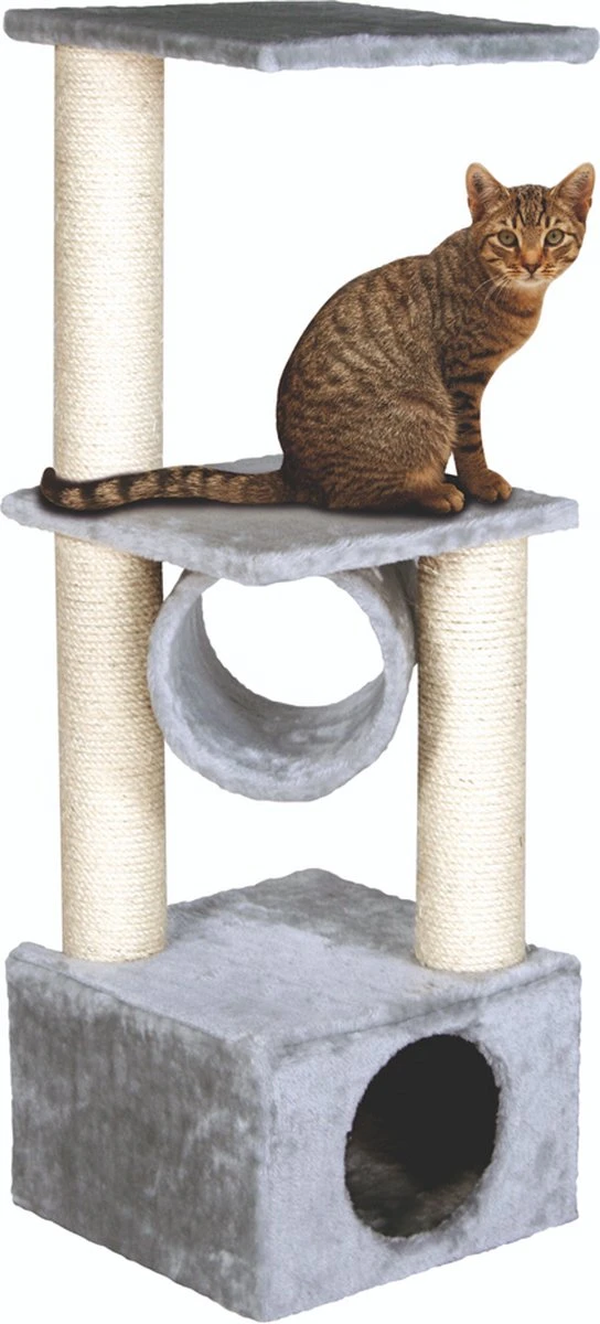 Flamingo – Krabpaal Baretti – Grijs – 35 X 35 X 103 Cm 3 Flamingo – Krabpaal Baretti – Grijs – 35 X 35 X 103 Cm