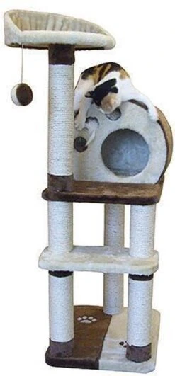 Kerbl Kattenkrabpaal Planet X 127 Cm Bruin En Beige