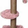 Topmast Krabpaal Fluffy Merida – Roze – 34 X 34 X 67 Cm – Made In EU – Krabpaal Voor Katten – Sterk Sisal Touw – Met Kattenballetje -Kattenvoer Verkoopwinkel 655x1200