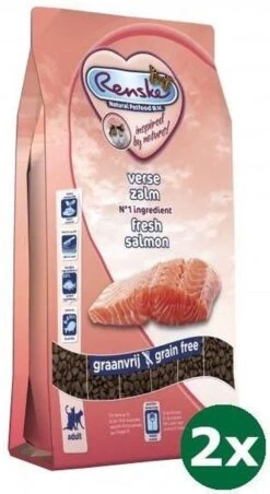 Renske Super Premium Adult Verse Zalm Kattenvoer 2x 1,5 Kg