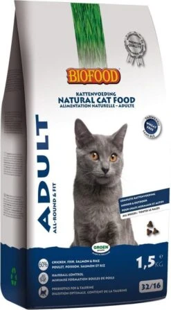 4x BF Petfood Kattenvoer Adult Tarwevrij 1,5 Kg