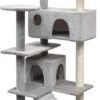 VIDAXL Kattenkrabpaal Met Sisal Krabpalen 125 Cm Grijs -Kattenvoer Verkoopwinkel 670x1200