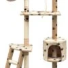 VidaXL Kattenkrabpaal Met Sisal Krabpalen 150 Cm Pootafdrukken Beige -Kattenvoer Verkoopwinkel 673x1200