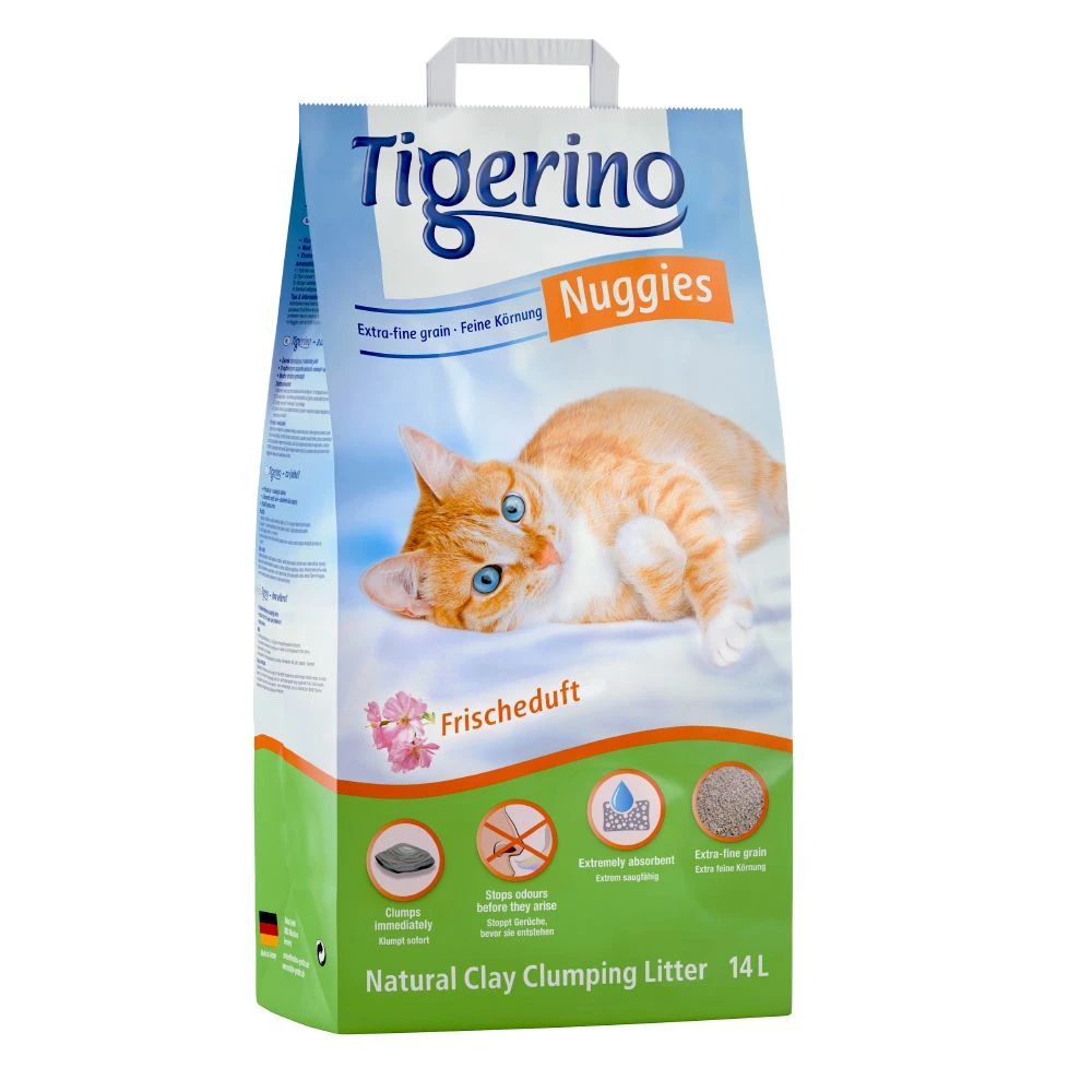 Tigerino Nuggies Kattenbakvulling – Fresh – Dubbelpak: 2 X 14 L 3 Tigerino Nuggies Kattenbakvulling – Fresh – Dubbelpak: 2 X 14 L