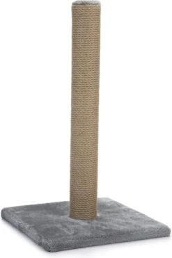 Beeztees Lesley – Krabpaal – Grijs – 35x35x60 Cm