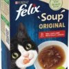 Felix Nat Kattenvoer Met Rund, Kip & Lam, Soep Original Multipack (6×48 G), 288 G