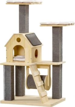 PawHut Kratzbaum Mit 4 Fächern D30-419