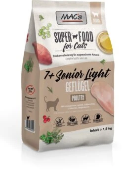 MAC’s Superfood Kattenvoer – Senior/Light – 1,5kg Voor 7+ En Te Zware Katten