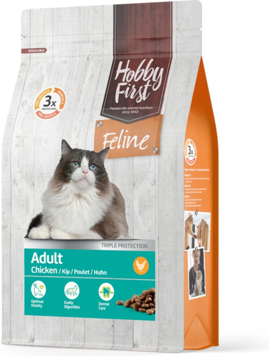 Hobby First Feline Kattenvoer Adult 4,5 Kg – Kat 3 Hobby First Feline Kattenvoer Adult 4,5 Kg – Kat