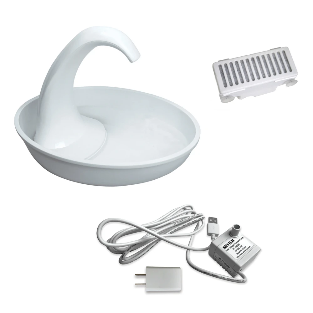 Drinkfontein Pioneer Pet Swan Fountain 2,36 L 3 Drinkfontein Pioneer Pet Swan Fountain 2,36 L